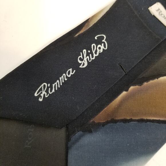 Robert Daskal Hand Painted Men's Silk Dress Tie - Picture 3 of 4
